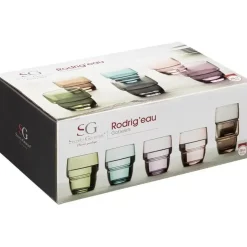 Secret de Gourmet water/sap glazen Rodrig - 6x stuks - 280 ml Discount