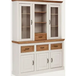 Loft24 Selma - Buffetkast met 5 deuren en 4 lades van grenen in wit New