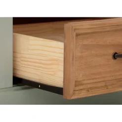 Loft24 Selma - Buffetkast met 5 deuren en 4 lades van grenen in groen Sale