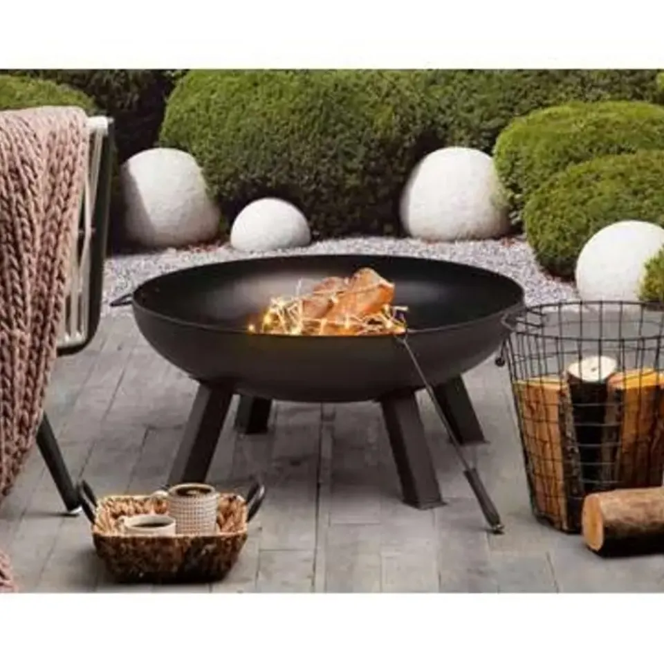 Beliani SEMPU - Vuurkorf - Zwart - Staal Best