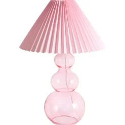 Leen Bakker SENGWA - Tafellamp - Roze - Glas Discount