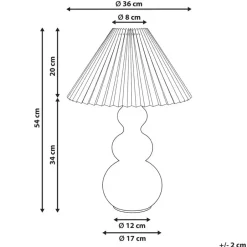 Leen Bakker SENGWA - Tafellamp - Roze - Glas Discount