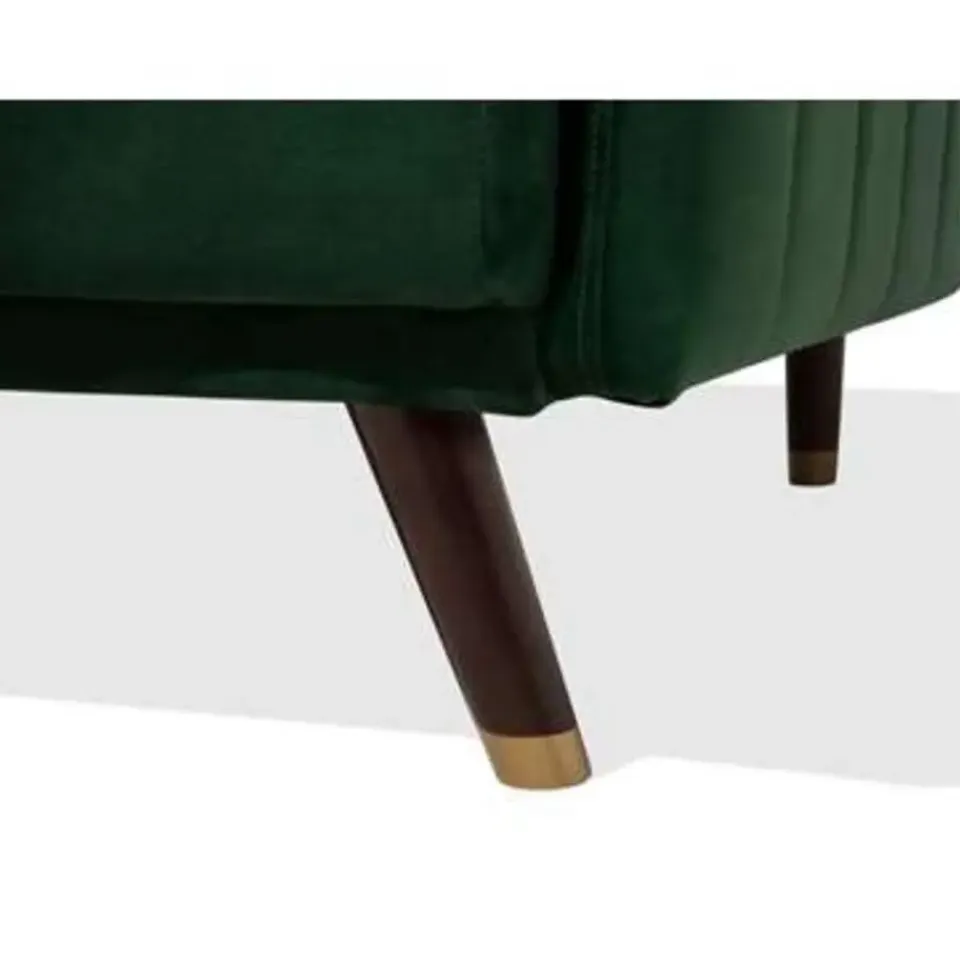 Beliani SENJA - Slaapbank 3-zits - Donkere houtkleur - Polyester Best