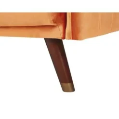 Beliani SENJA - Slaapbank 3-zits - Oranje - Fluweel Discount