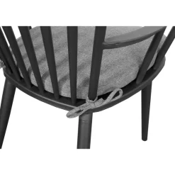 Sens-Line - Amsterdam Tuinstoel Zwart - Aluminium - Set van 2