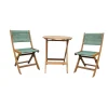 Sens-Line - Lanzarote Bistro Set - Hout - Groen Clearance