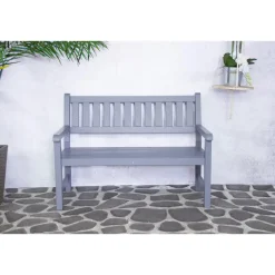 Sens-Line Bordeaux tuinbank - Grenenhout - Grijs Discount