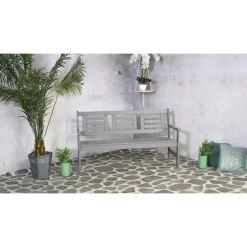 Sens-Line Boulogne tuinbank - Grenenhout - Grijs Best