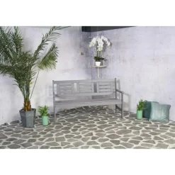 Sens-Line Boulogne tuinbank - Grenenhout - Grijs Best