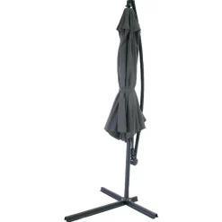 Sens-Line Menorca zweefparasol rond - Ø 300 cm - Antraciet Hot