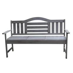 Sens-Line Nevada tuinbank met uitklapbaar tafeltje - Grijs - 150 cm - Meranti h Hot