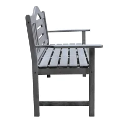 Sens-Line Nevada tuinbank met uitklapbaar tafeltje - Grijs - 150 cm - Meranti h Hot