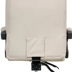 Leen Bakker SERENE - Bureaustoel - Lichtbeige - Kunstleer