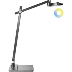 Leen Bakker SERPENS - Bureaulamp LED - Grijs - Synthetisch materiaal New
