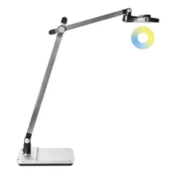Leen Bakker SERPENS - Bureaulamp LED - Zilver - Synthetisch materiaal New