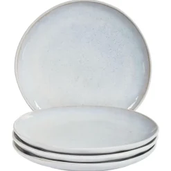 Leen Bakker SESAME - Bijzetborden set van 4 - Lichtgrijs - Steengoed Outlet