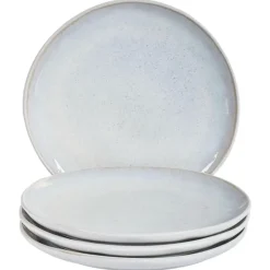 Leen Bakker SESAME - Bijzetborden set van 4 - Lichtgrijs - Steengoed Outlet