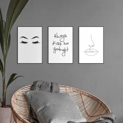 Reinders Set poster met lijst - Kus 2 New