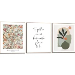 Reinders Set poster met lijst - William Morris - Bloemen Sale