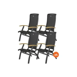 Hartman Set van 4 - Da Vinci verstelbare stoel - Teak Best