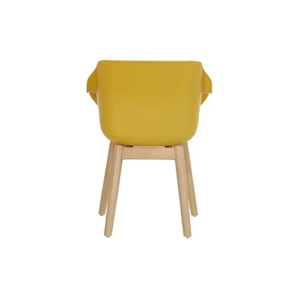 Hartman Set van 2- Sophie Studio diningstoel- Curry Yellow- Teak poot Clearance