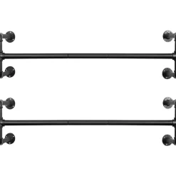 Songmics Set van 2 kledingstangen - Kledingrek - Kledingstang 110 x 30 x 29,3 CM Clearance