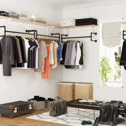 Songmics Set van 2 kledingstangen - Kledingrek - Kledingstang 110 x 30 x 29,3 CM Clearance