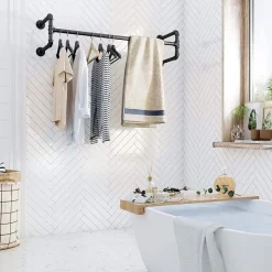 Songmics Set van 2 kledingstangen - Kledingrek - Kledingstang 110 x 30 x 29,3 CM Clearance