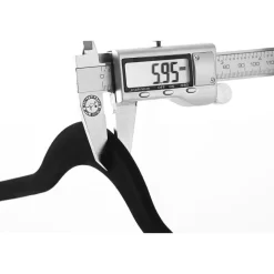 Merkloos Set van 50 kleerhangers - Fluweel - Anti-slip - Kapstokken met Broeklat - Zwart Outlet