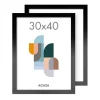 Merkloos Set van 2 Madison Fotokaders - 30x40 cm - Foto Lijsten in MDF Hout - Zwart Outlet