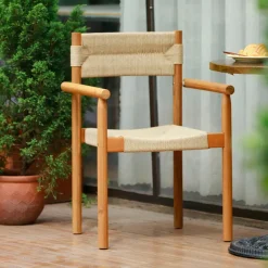 Nordlys Set van 2 tuinstoelen van massief acaciahout Online