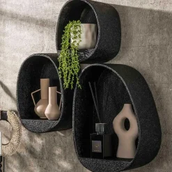 Emob Set van 3 wandschappen Licorice-liquid metal Sale