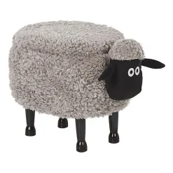 Beliani SHEEP - Hocker - Grijs - Polyester Sale