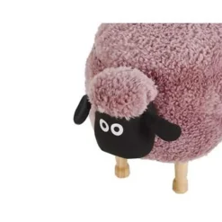 Beliani SHEEP - Hocker - Roze - Polyester Online