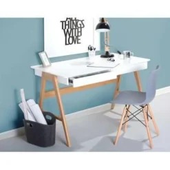 Beliani SHESLAY - Bureau - Wit - MDF Online