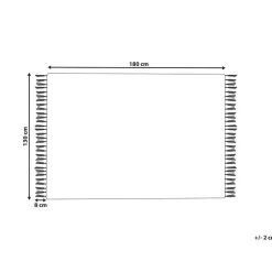 Beliani SHIVPURI - Plaid - Blauw - 130 x 180 cm - Katoen Outlet