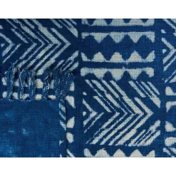 Beliani SHIVPURI - Plaid - Blauw - 130 x 180 cm - Katoen Outlet