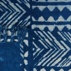 Beliani SHIVPURI - Plaid - Blauw - 130 x 180 cm - Katoen Outlet