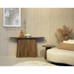 Livingfurn Sidetable Naturel Mangohout - 140x40x80cm - Salvator Best