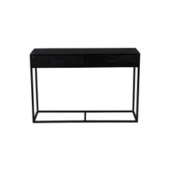 Livingfurn Sidetable Rechthoek 120cm - Zwart Mangohout - Kala Best