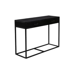 Livingfurn Sidetable Rechthoek 120cm - Zwart Mangohout - Kala Best