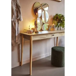 Leen Bakker Sidetable Siena - naturel - 79x130x45 cm Hot