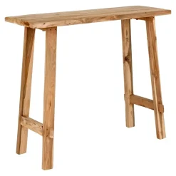 House Nordic Sidetable Teakhout Naturel - 90x30x80cm - Landelijke Stijl New