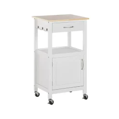 Beliani SIENA - Keukentrolley - Wit - MDF Online