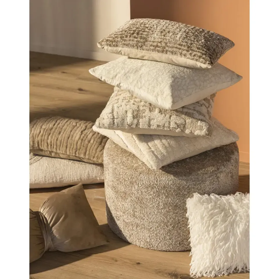 Leen Bakker Sierkussen Jannie - taupe - 30x50 cm Online