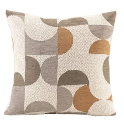 Leen Bakker Sierkussen Jesper - off-white/bruin/grijs - 45x45 cm Clearance