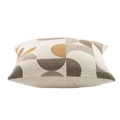 Leen Bakker Sierkussen Jesper - off-white/bruin/grijs - 45x45 cm Clearance