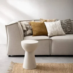 Leen Bakker Sierkussen Jesper - off-white/bruin/grijs - 45x45 cm Clearance