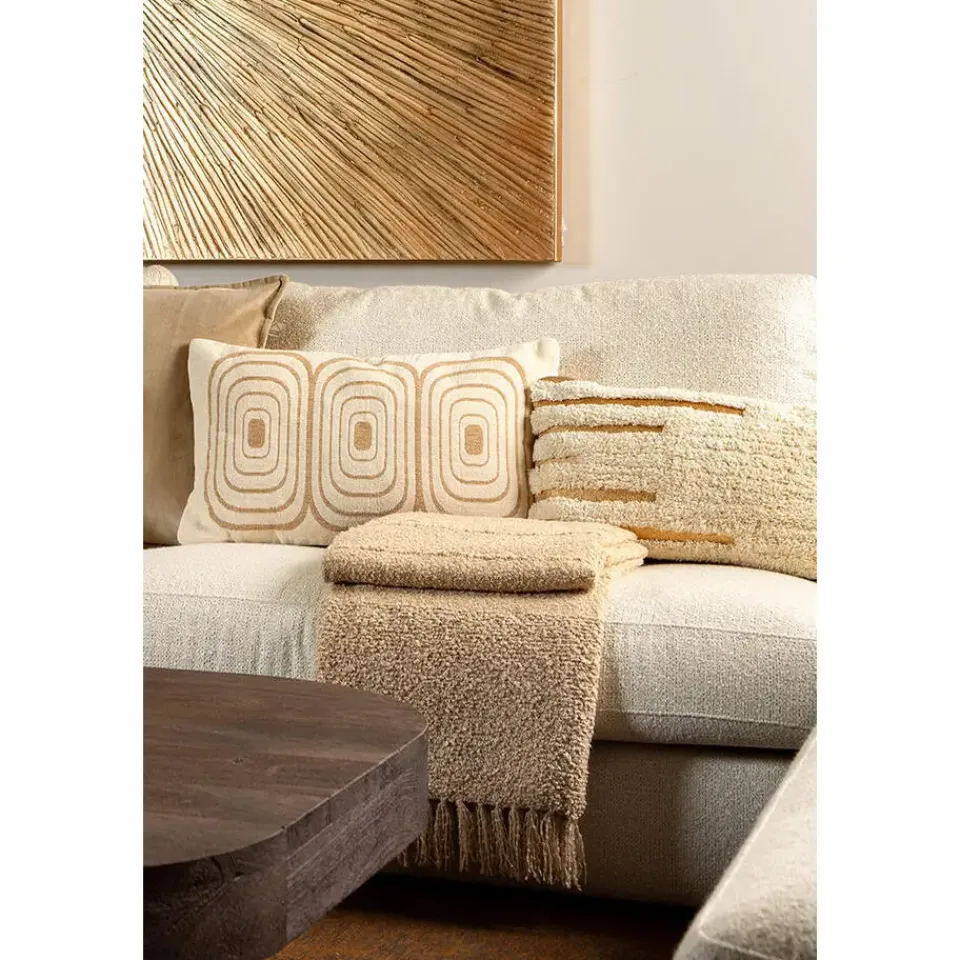 Dutch Decor Sierkussen Jizza - Tofu - 30x50 cm Best