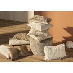 Leen Bakker Sierkussen Josie - crème - 45x45 cm New